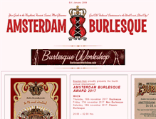 Tablet Screenshot of amsterdamburlesque.com